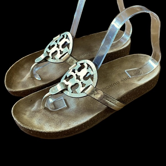 Tory Burch Shoes - Tory Burch Miller Cloud Gold Lightweight Sandals Size 8